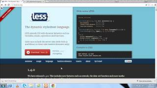 Installing Less with English