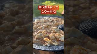 【キャンプ飯】マルチグリドルで中華料理！1枚あって損はなし！ #ソロキャンプ #キャンプ #キャンプ飯#マルチグリドル #camp #うさキャンねる