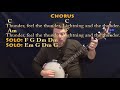 Thunder (Imagine Dragons) Banjo Cover Lesson in C with Chords/Lyrics
