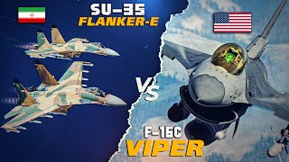 Outmatched | F-16C Viper Vs Iranian Su-35 Flanker-E | Digital Combat Simulator | DCS |