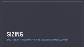 Bootstrap 4 (Alpha 6) utilities: Sizing