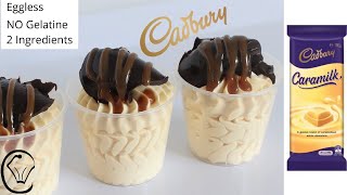 2 Ingredient Cadbury Caramilk CARAMEL Mousse Eggless No Gelatine Make Ahead Silky Smooth AMAZING!