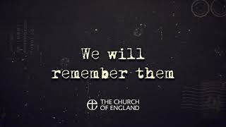 Remembrance - Reflection and prayer