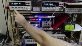 Calibration of Keithley 2002 : procedure and caveats