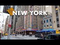 New York City Walking Tour [4K] Times Square to Fifth Avenue