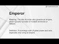 emperor meaning