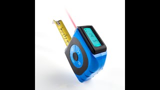 2-in-1 Digital Laser Tape Measure by Sharper Image