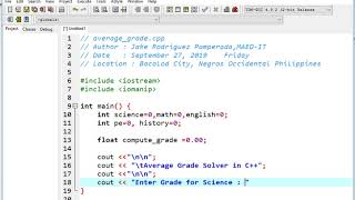 Average Grade Solver in C++