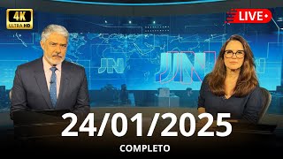 JORNAL NACIONAL DE HOJE 23/01/2025 - GLOBO AO VIVO COMPLETO QUINTA-FEIRA