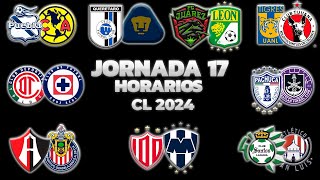 HORARIOS, CANALES Y FECHAS DONDE VER LA JORNADA 17 | LIGA MX CLAUSURA 2024