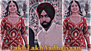 Lakh Lakh Vadhaiyaan 🥀Oye Makhna | Ammy Virk, Tania #shorts