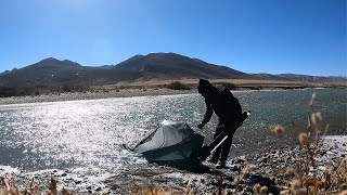 The camp was hit by strong winds, and the equipment suffered heavy losses