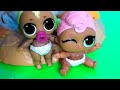 toy scared😱 kids in the sandbox🤪 dolls lol surprise cartoon unpacking costume twins surprise