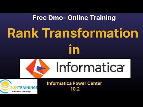 Rank Transformation in Informatica #informatica Power Center for Beginners