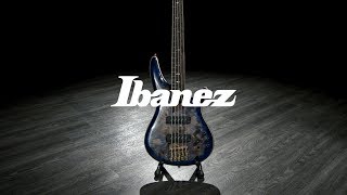 Ibanez SR2605 Premium 5 String Bass 2018, Cerulean Blue Burst | Gear4music demo