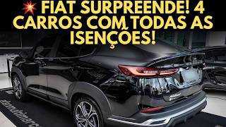 Fiat Libera 4 Carros PCD Com Isenção de IPI, ICMS e IPVA em 2025! Cronos, Argo, Pulse e Fastback!