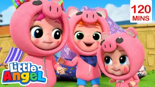 Three Little Pigs | Little Angel | Preschool Songs & Nursery Rhymes