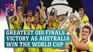 Greatest ODI finals victory as Australia win the World Cup
