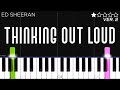 Ed Sheeran - Thinking Out Loud | EASY Piano Tutorial