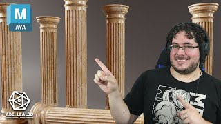 Maya Tutorial | How to model a Greek Column in 5 min!