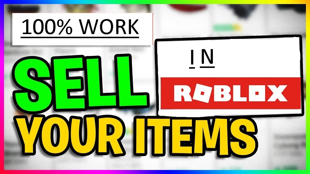 HOW TO SELL YOUR ITEM IN ROBLOX? - YouTube