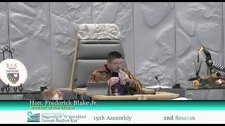 19th Assembly, 2nd Session Day 82 - Tłı̨chǫ / Tłı̨chǫ Yatıì Interpretation 23NOVEMBER2021