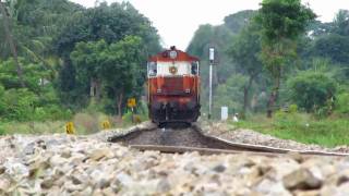 Front View: Furious WDM3A Blasting at Top Speed