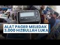 Alat Komunikasi Pager Meledak, Hampir 3.000 Pejuang Hizbullah & Warga Lebanon Terluka, RS Membeludak