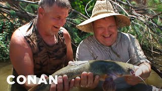 Andy Goes Hillbilly Handfishin' | CONAN on TBS