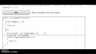 Help with Coding Bat #1 (countX)