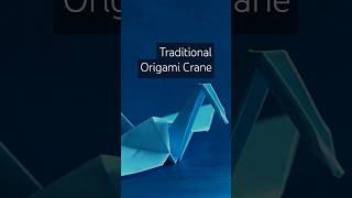 Paper Crane Traditional #Origami bird | #origamicrane