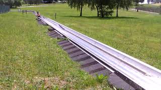 Twinbob - Rodelbahn (Twinbob-Toboggan Run) with my Dad at Bayern Park