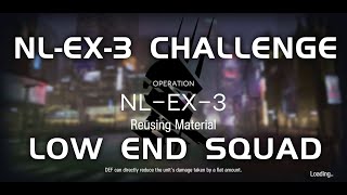 NL-EX-3 CM Challenge Mode | Ultra Low End Squad | Near Light | 【Arknights】