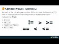 Comparing Values and Boolean Logic - Python Basics Exercises