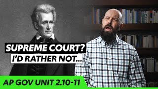 The Supreme Court in Action & How It Can Be CHECKED [AP Gov Review Unit 2 Topic 10-11 (2.10 & 2.11)]