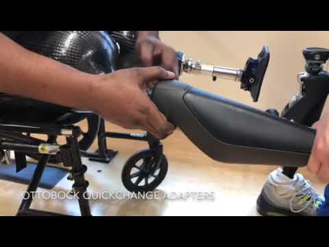 Bilateral Above Knee Amputee Learns To Walk - YouTube