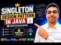 🔥 Singleton Design Pattern in Java | Easy Explanation with Real-Time Example | Interview Questions