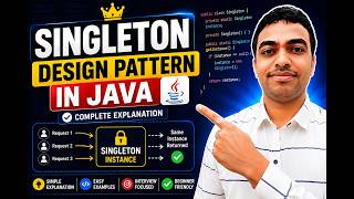 🔥 Singleton Design Pattern in Java | Easy Explanation with Real-Time Example | Interview Questions
