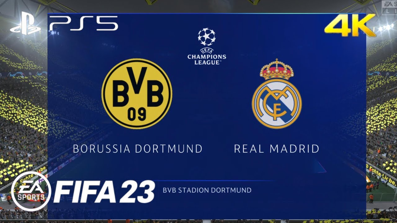 FIFA 23 - Real Madrid Vs Dortmund UCL Full Match. | PS5 Gameplay [ 4K ...