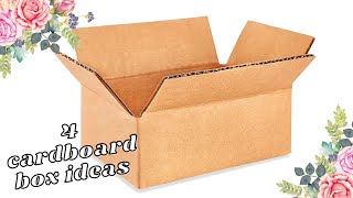 4 Handmade Cardboard Box Ideas