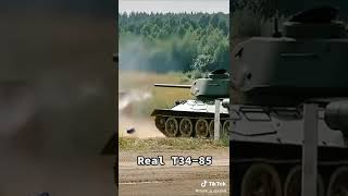 T34-85 real life vs War Thunder