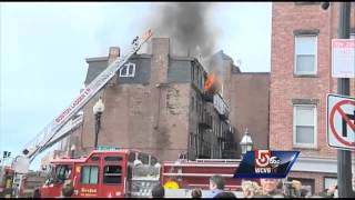 Large fire breaks out in Boston's North End