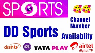 DD SPORTS Channel Number Airtel Digital TV Tata Play Dish TV D2H || DD Sports Availability in DTH