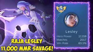 Meta Baru Lesley SAVAGE dari top 1 global lesley 11.000 mmr - mobile legends