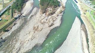 2019年千曲川洪水被害後の河川状況（上田地域）４K 　※ノンモン