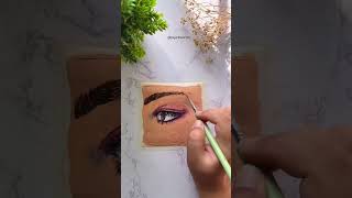Painting using makeup products✨#makeup #painting #art #youtubeshorts #satisfying #shorts #eyedrawing
