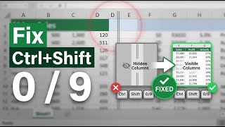 Excel Problem: Ctrl+Shift Shortcuts Not Working