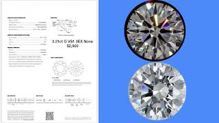 GIA Lab diamond US Wholesale pricing for you 3.21ct G VS1 3EX None $2,900 4-3-2023 Tuesday