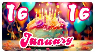 16 January Happy Birthday Song - Happy Birthday to You