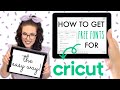 HOW TO IMPORT A FONT IN CRICUT DESIGN SPACE FOR FREE | iPad & iPhone Tutorial